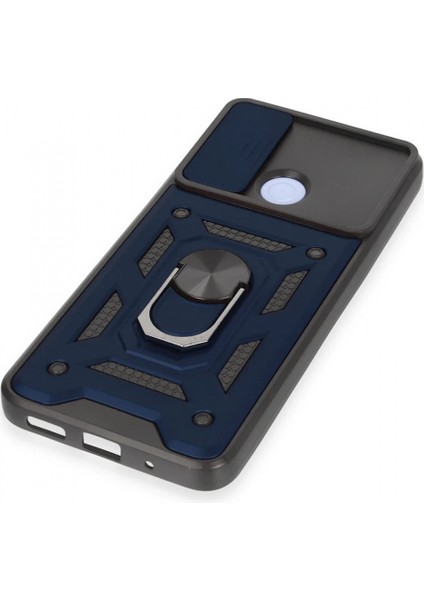 Xiaomi Redmi 12C Kılıf Pars Lens Yüzüklü Silikon - Lacivert indirimleri