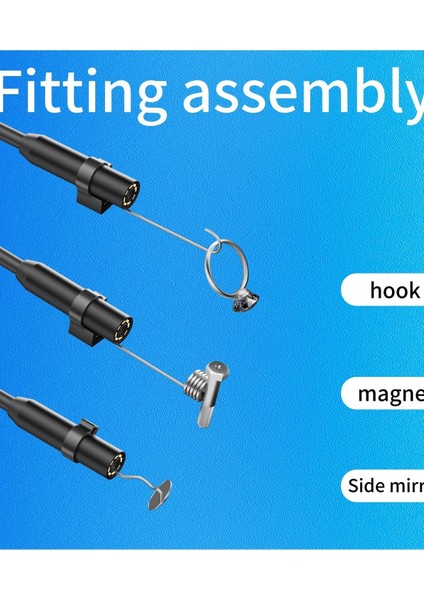 Endoskop Yılan Video Kamera Ios Uyumlu LED Li 10 Metre 7 mm Sert Kablo 2mp Full Hd indirimleri