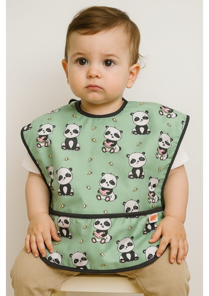 Sıvı Gecirmez Mama Önlüğü 2'li Set Cepli ve Boyundan Bağlamalı 0-24 Ay Kolsuz Aktivite Önlüğü modelleri