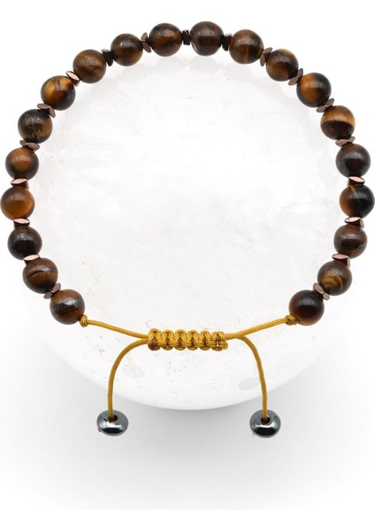 Renkli Doğal Taş Makrome Bileklik, Şık ve Özgün Takı Aksesuarı