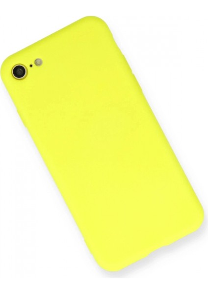 iPhone 7 Kılıf Nano Içi Kadife Silikon - Sarı fiyatları