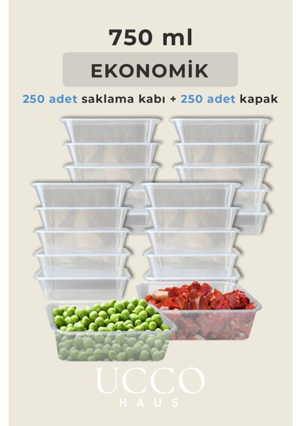 250 Adet 750 ml Ekonomik Buzdolabı Dondurucu Erzak Sızdırmaz Saklama Kabı Seti Buzluk Organizer fiyatları