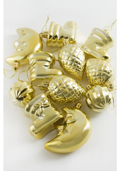 11 Adet Düz Cici Yılbaşı Ağaç Süsü fiyatları