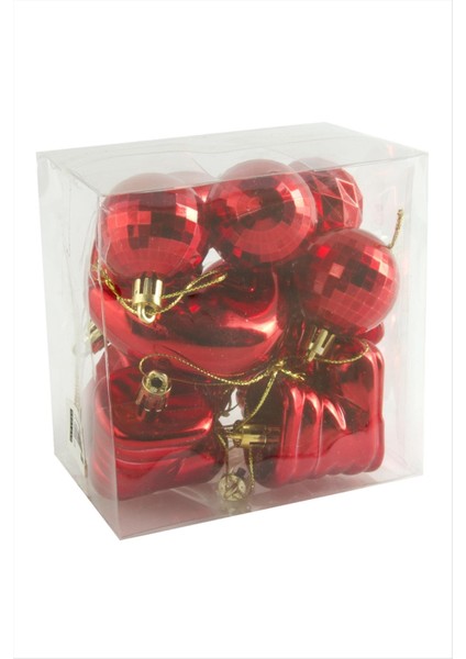 11 Adet Düz Cici Yılbaşı Ağaç Süsü modelleri