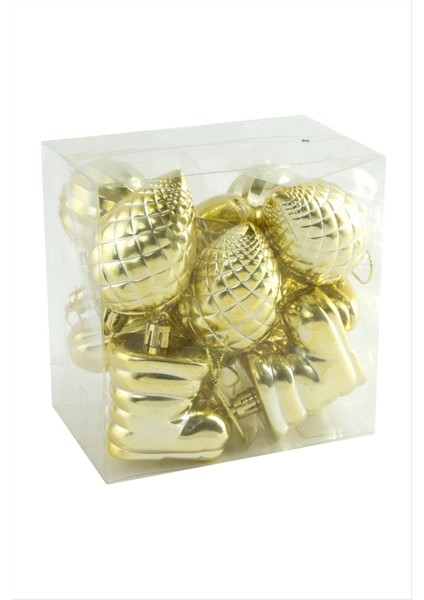 11 Adet Düz Cici Yılbaşı Ağaç Süsü fırsatları