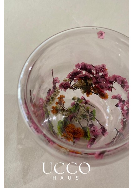 Çift Cidarlı 350 ml Çiçekli Borosilikat Cam Bardak – Isıya Dayanıklı Şık Kahve Su Meşrubat Limonata fırsatları