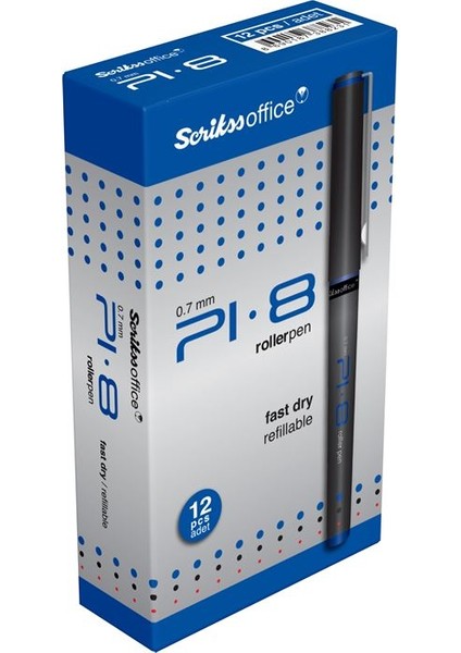 Pı8 Roller Kalem 0.7 Mavi-12'li fiyatları