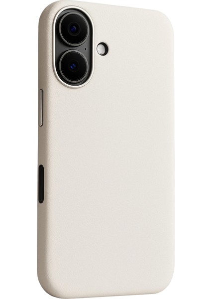 Ds-Derin Joko Iphone 17 Wonder Deri Magsafe Kapak - Beyaz