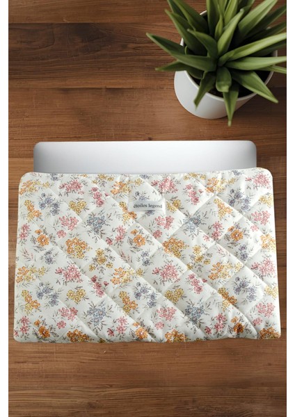 Çiçek Desenli Labtop Bilgisayar Çantası 15*16 Inç