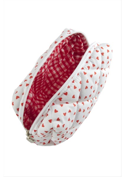 Kalp Desenli Makyaj Çantası fiyatları