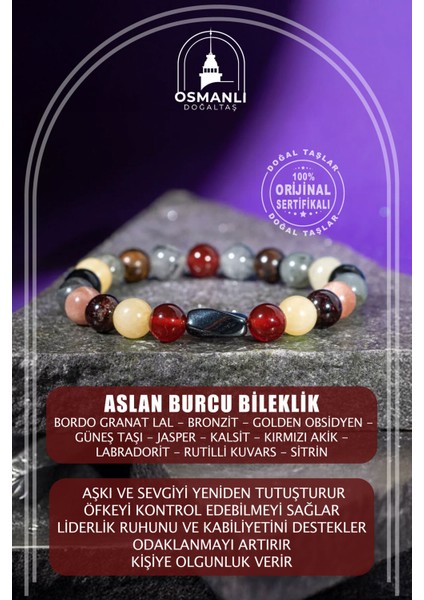 Renkli Doğal Taş 8mm Hematit Bileklik, Şık ve Enerji Dolu Tasarım