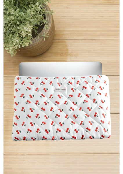 Kiraz Desenli Labtop Bilgisayar Çantası 13*14 Inç