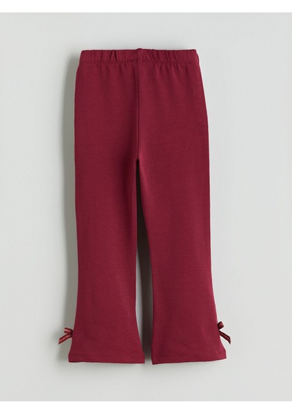 Yeni Sezon Beli Lastikli Ispanyol Paça Kız Çocuk Tayt modelleri