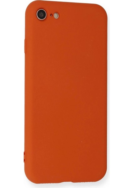 iPhone 7 Kılıf Nano Içi Kadife Silikon - Kırmızı modelleri