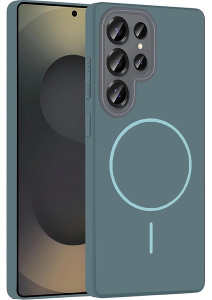 Ds-Derin Joko Samsung Galaxy S25 Ultra Broş Magsafe Kapak - Turkuaz