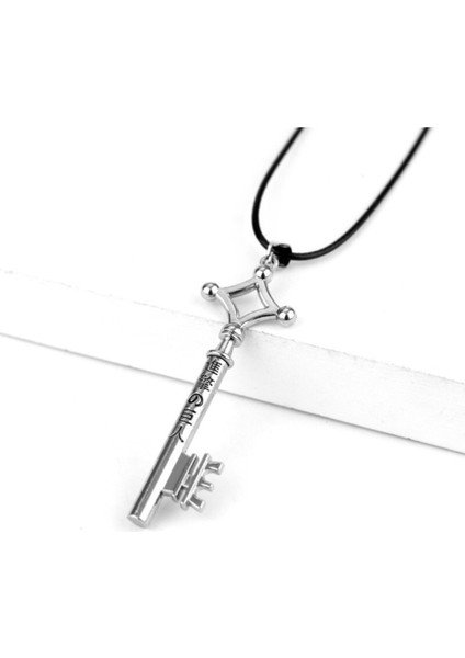 Şingeki No Kyojin Eren Anahtar Kolye, Gümüş, Özel Tasarım