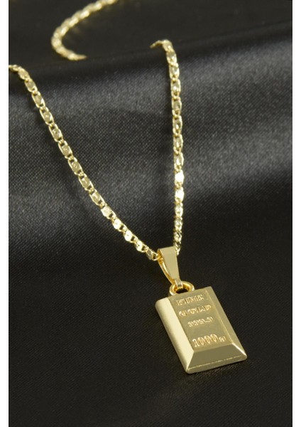 Külçe Şekilli Uçlu Kolye