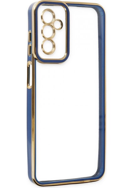 Samsung Galaxy M23 Kılıf Liva Lens Silikon - Mavi fırsatları