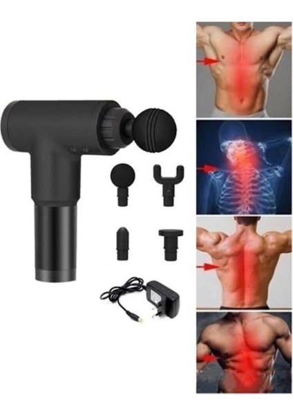 6 Seviyeli 4 Başlıklı Kablosuz Masaj Aleti ile Rahatlatıcı Masaj