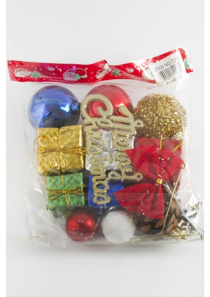 13 Adet Karışık Yılbaşı Ağaç Süsü