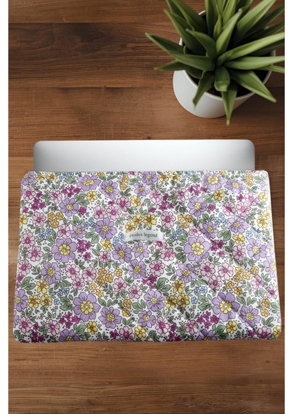 Çiçek Desenli Labtop Bilgisayar Çantası 15*16 Inç