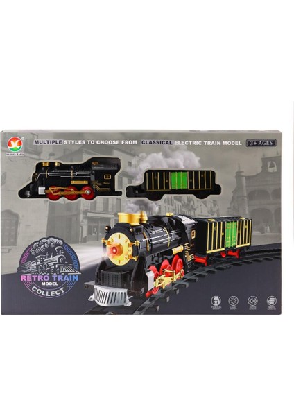 699-69A Sesli Işıklı Şarjlı Dumanlı Tren Seti -Karsan Oyuncak