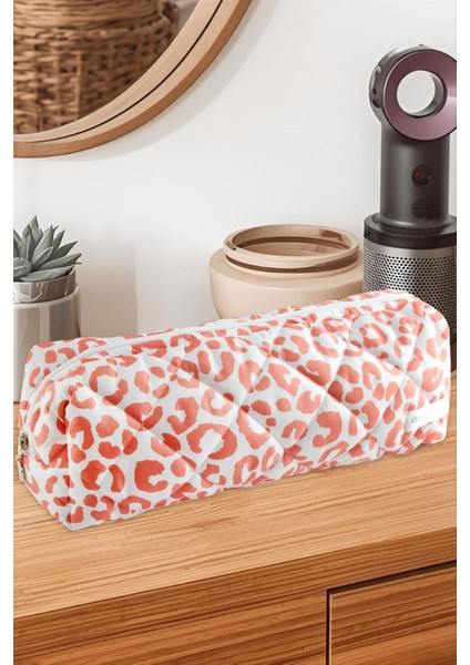 Leopar Desenli Dy Saç Şekillendirici Çanta modelleri