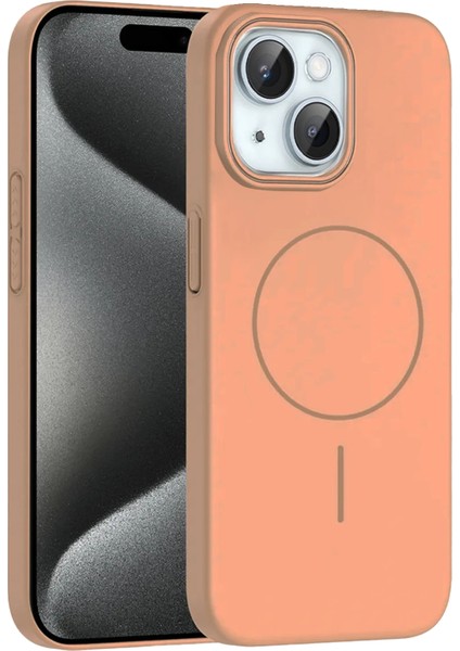 Ds-Derin Joko Iphone 15 Plus Broş Magsafe Kapak - Çöl Titanyum