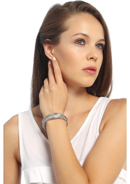 Renkli Taşlı Kelepçe Bilezik Paketi, Şık ve Canlı Tasarım Kolayca Kombinlenir fırsatları