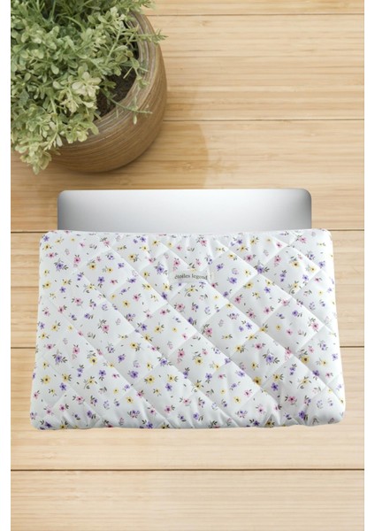 Çiçek Desenli Labtop Bilgisayar Çantası 13*14 Inç