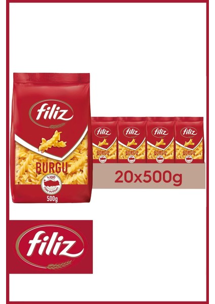 Burgu Makarna 500 gr x 20 Adet