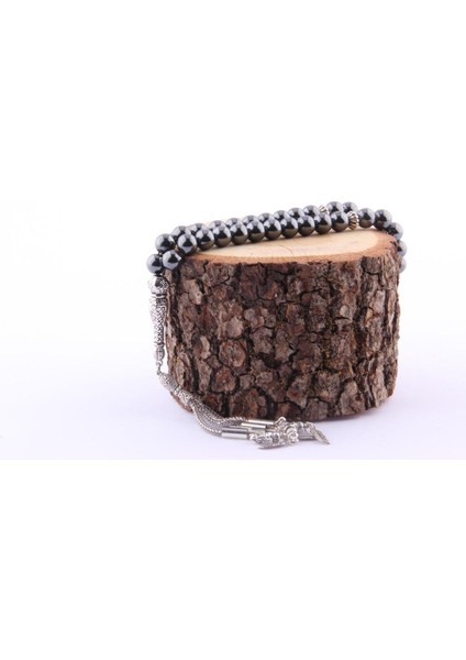 Sertifikalı Hematit Doğal Taş Tesbih, Şık ve Doğal Tasarım, T186 fırsatları