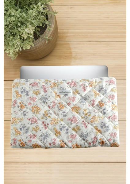 Çiçek Desenli Labtop Bilgisayar Çantası 13*14 Inç