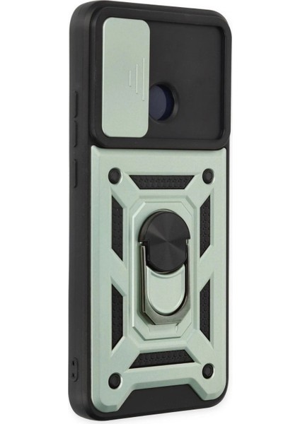 Xiaomi Redmi 10C Kılıf Pars Lens Yüzüklü Silikon - Yeşil fiyatları