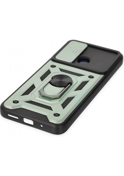 Xiaomi Redmi 10C Kılıf Pars Lens Yüzüklü Silikon - Yeşil indirimleri