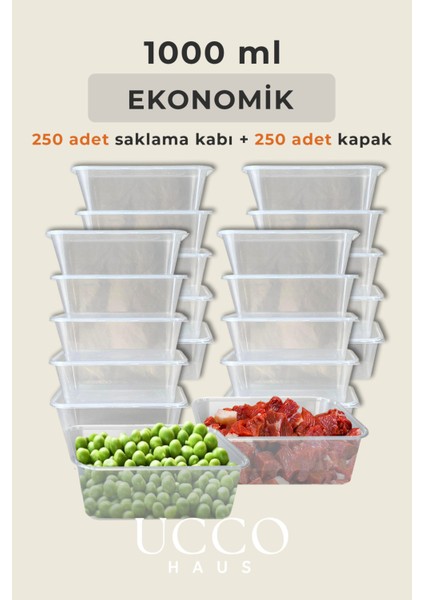 250 Adet 1 Litre Ekonomik Buzdolabı Dondurucu Erzak Sızdırmaz Saklama Kabı Seti Buzluk Organizer fiyatları