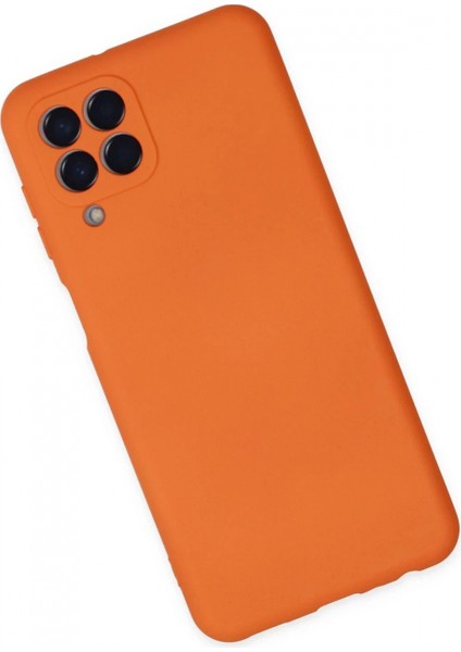 Samsung Galaxy M33 Kılıf Nano içi Kadife Silikon - Turuncu fiyatları