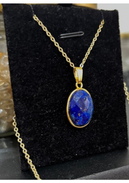 Lapis Lazuli Taşı Kolye, Sertifikalı, Üst Kalite, Altın Kaplama, Şık ve Zarif Tasarım fiyatları