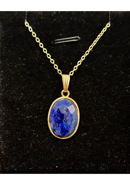 Lapis Lazuli Taşı Kolye, Sertifikalı, Üst Kalite, Altın Kaplama, Şık ve Zarif Tasarım modelleri