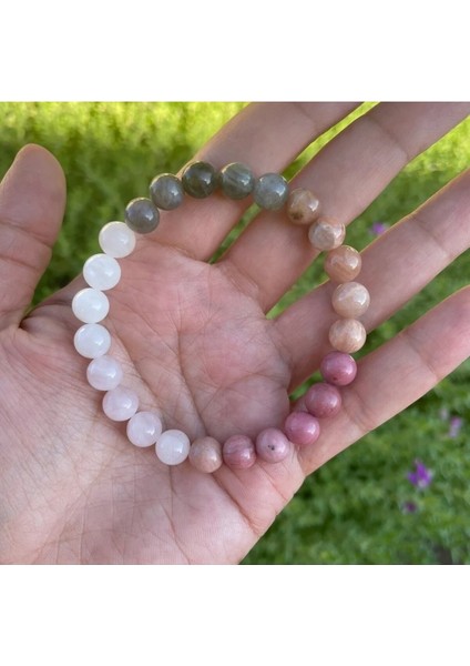 Renkli Taşlar 8 mm Küre Kesim, Özgüven, Şifa ve Zarafet Için Doğal Taşlar