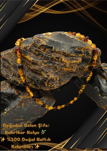 Renkli Kehribar Damla Kolye, Yetişkin Erkek ve Kadın Için Şık Takı modelleri