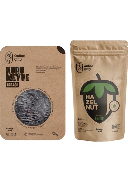 Kan Üzümü 500GR ve Çiğ Fındık 400GR Ikili Set