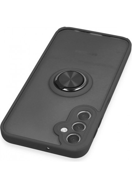 Samsung Galaxy A24 4G Kılıf Montreal Yüzüklü Silikon Kapak - Siyah fırsatları