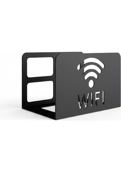 Modern Metal Tasarım Wi-Fi Işaretli Modem / Router Depolama ve Kablo Saklama Organizeri 15X10X10 cm modelleri