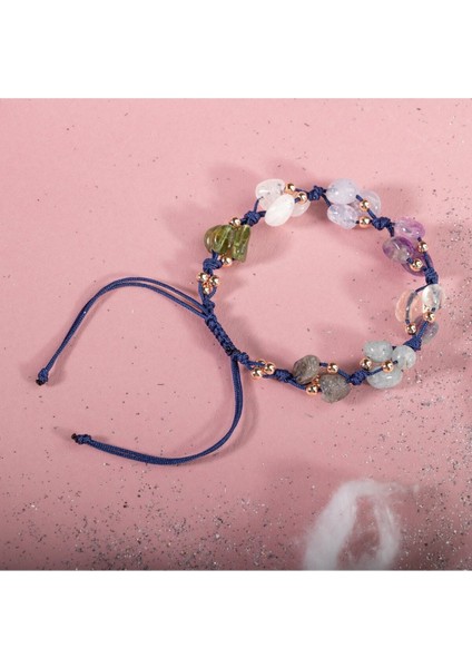 Renkli Taşlı Makrome Bileklik, Doğal ve Şık Bir Takı Seçeneği fırsatları