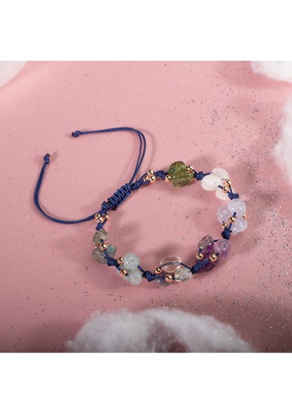 Renkli Taşlı Makrome Bileklik, Doğal ve Şık Bir Takı Seçeneği