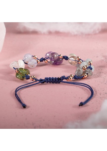 Renkli Taşlı Makrome Bileklik, Doğal ve Şık Bir Takı Seçeneği