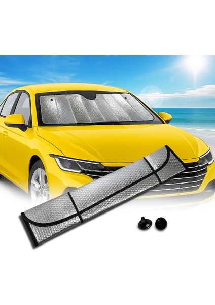 Ds-Derin Araç Ön Cam Güneş Koruma Isı Önleyici Katlanabilir Model Fiat Egea Honda Civic Ford Focus Dacia Duster