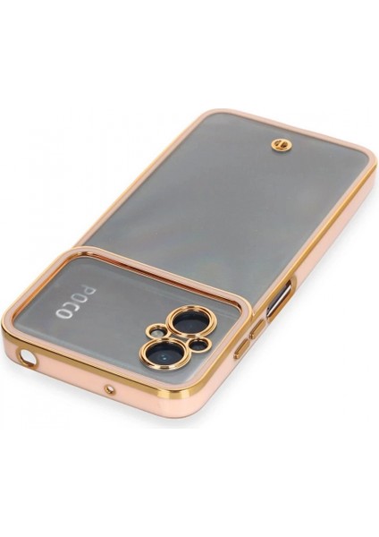 Xiaomi Poco M5 Kılıf Liva Lens Silikon - Rose modelleri