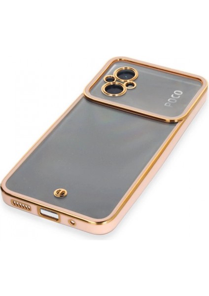 Xiaomi Poco M5 Kılıf Liva Lens Silikon - Rose fırsatları